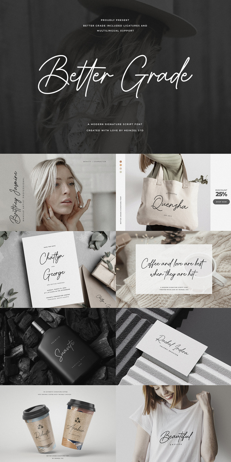 Better Grade Modern Signature Font - Features Image 1