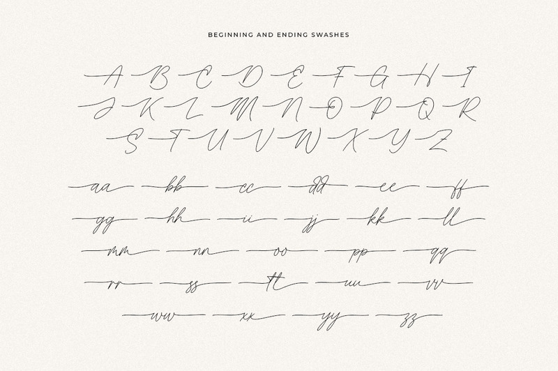 Merysville Signature Font With Tails - Features Image 2