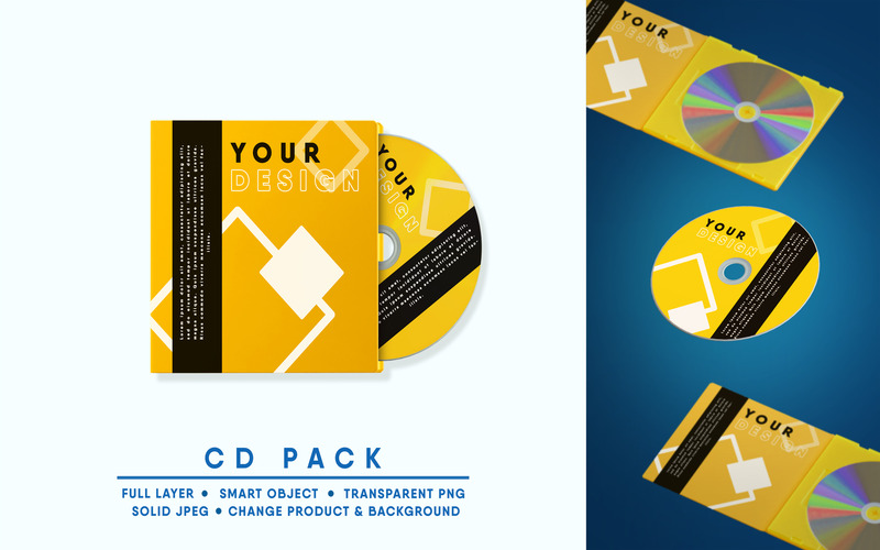 CD Pack Mockup I Easy Editable - Features Image 1