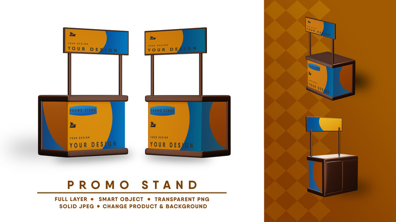 Promo-Stand-Mockup I leicht editierbar - Eigenschaften Bild 1