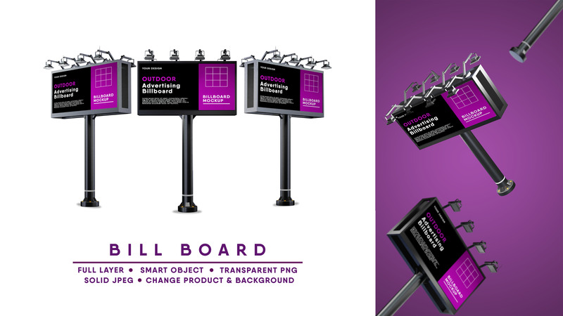 Billboard Mockup I Easy Editable - Features Image 1