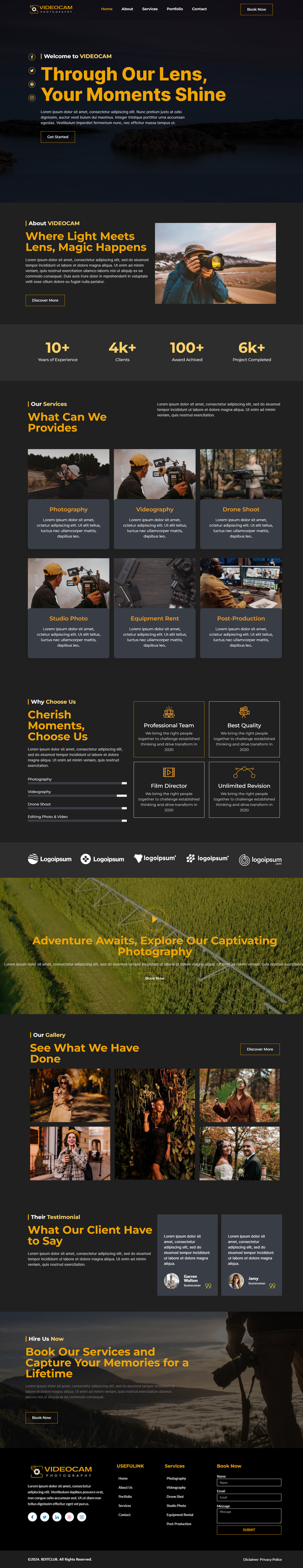 Videocam - Videography and Photography WordPress Theme - Features Image 2
