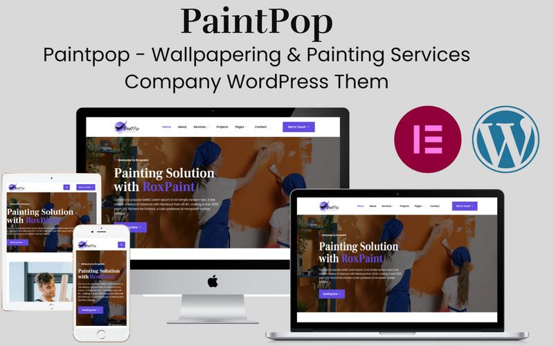 Paintpop - Tema WordPress per aziende di servizi di tappezzeria e pittura - Caratteristiche Immagine 1