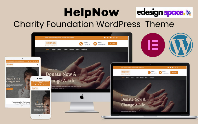 HelpNow – charitativní nadace a dárcovství WordPress téma Elementor - Features Image 1