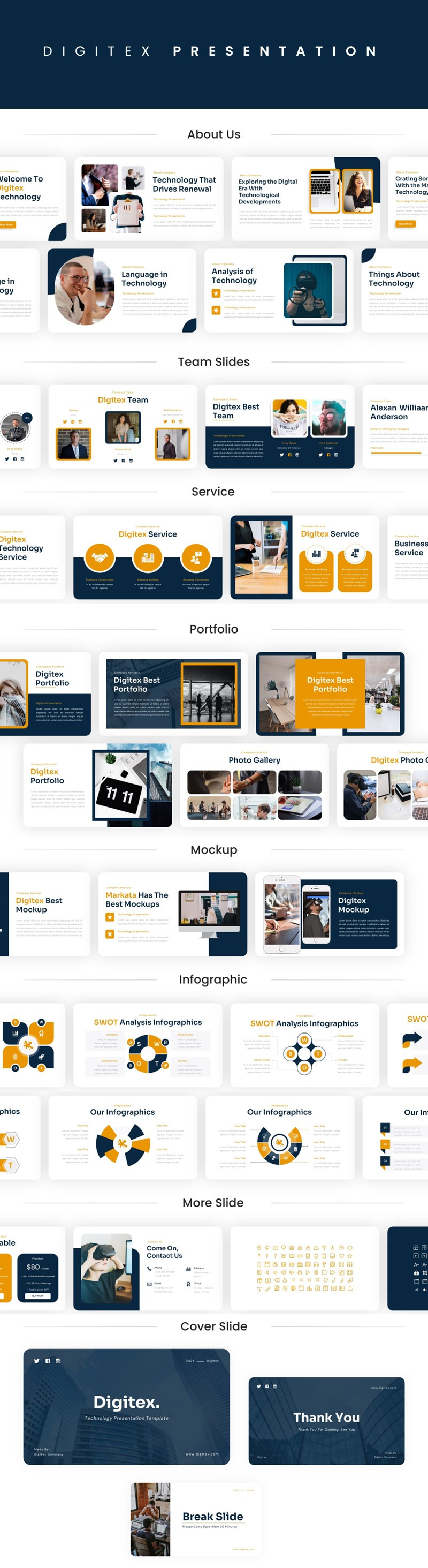 Digitex - Technologie PowerPoint šablony - Features Image 1