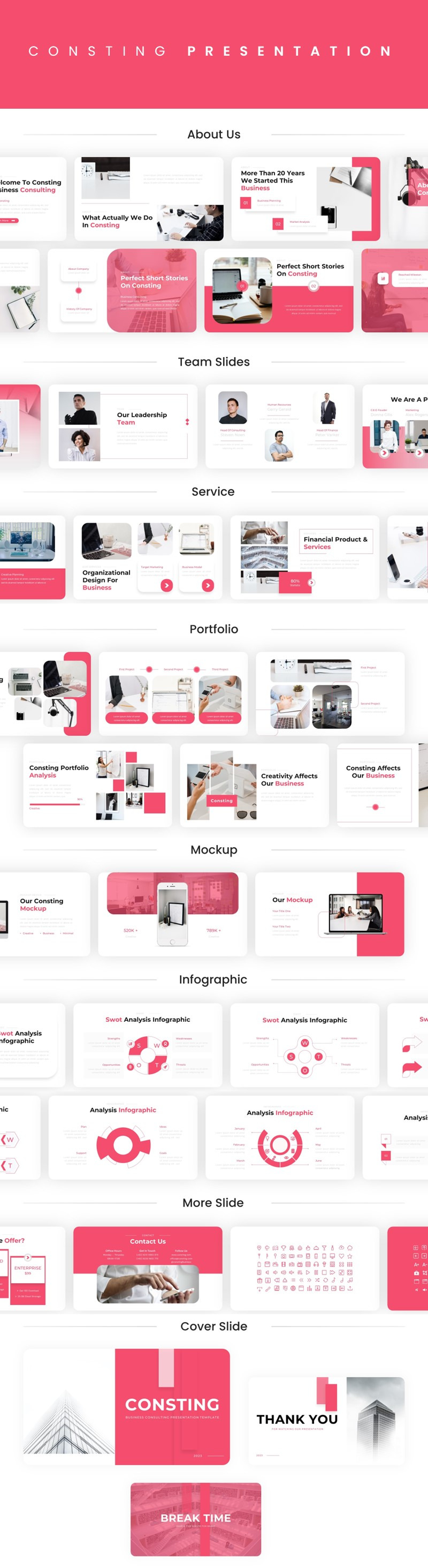 Consting – 商业咨询 PowerPoint 模板 - Features Image 1