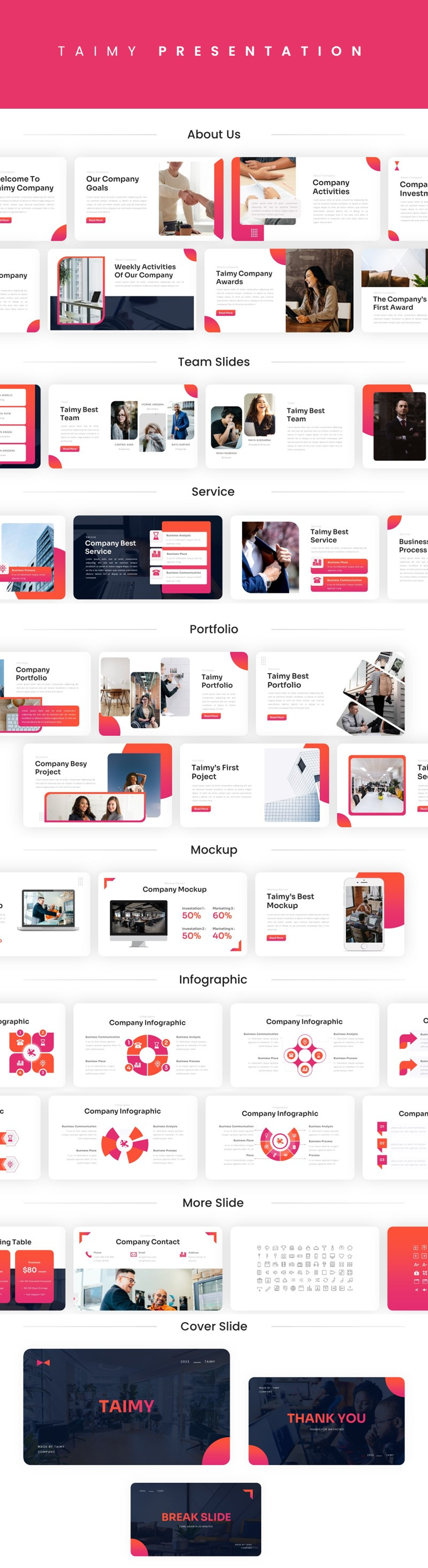 Taimy – бізнес-шаблон Google Slides - Features Image 1
