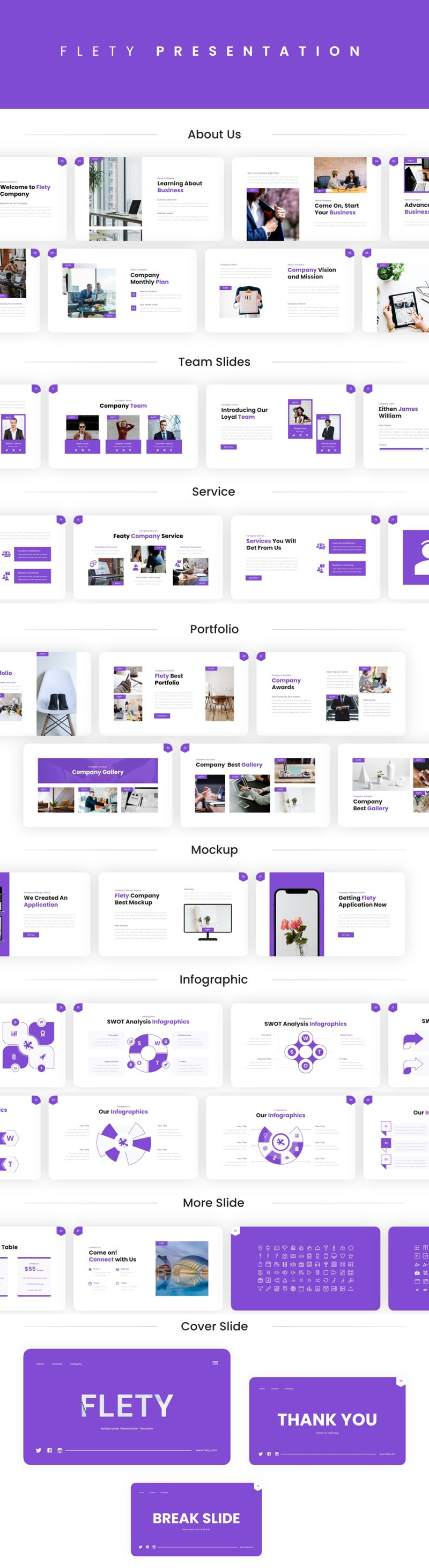 Flety – Multipurpose Google Slides Template - Features Image 1