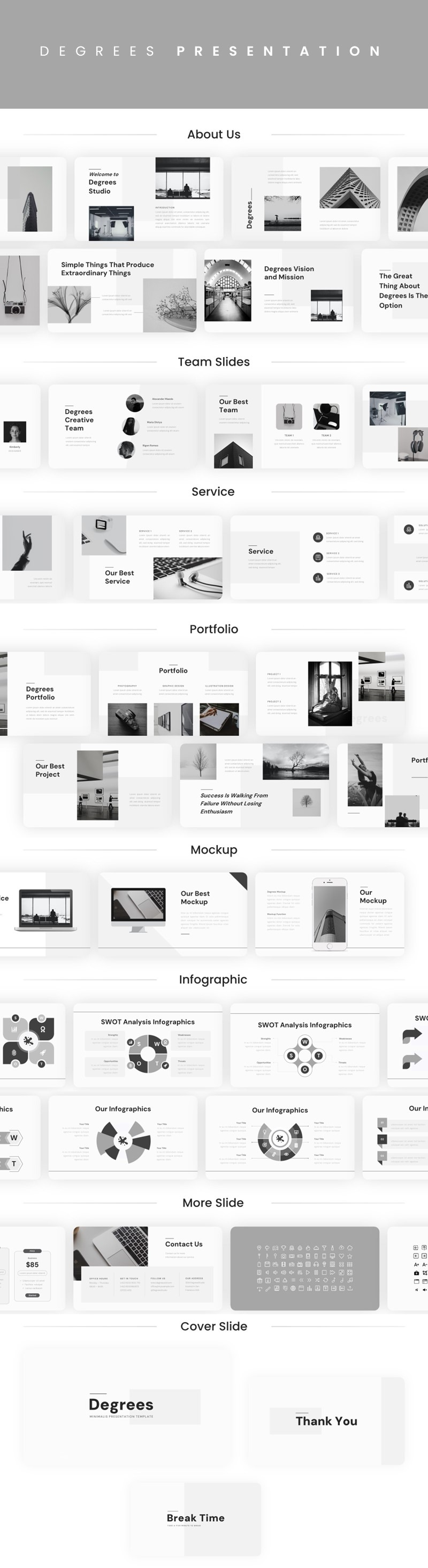 Grader - Minimal Google Slides-mall - Features Image 1
