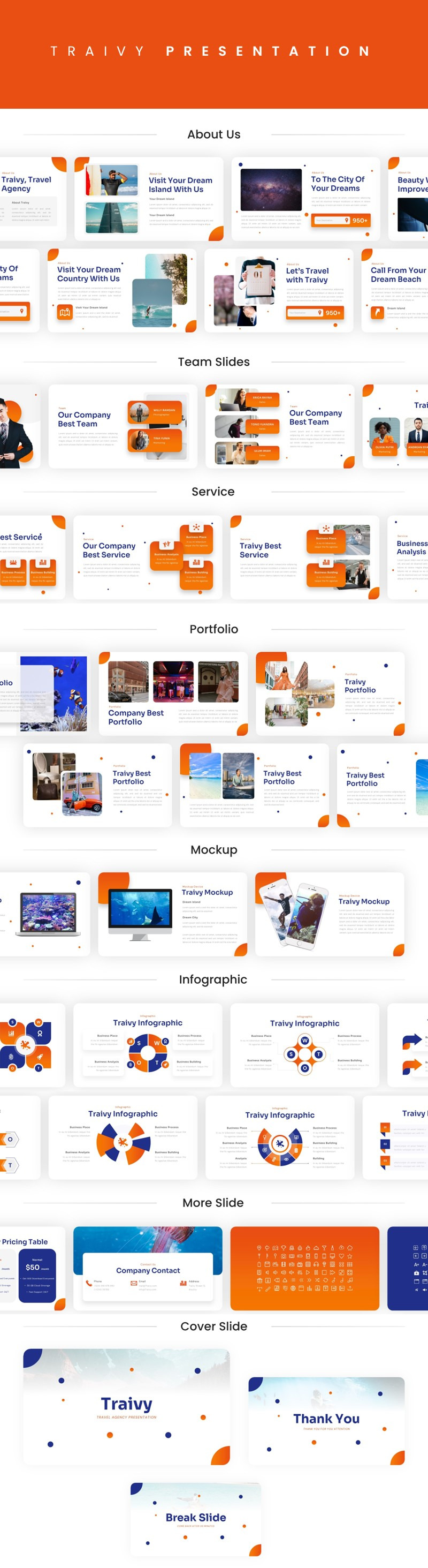 Traivy – Seyahat Acentası Google Slaytlar Şablonu - Features Image 1