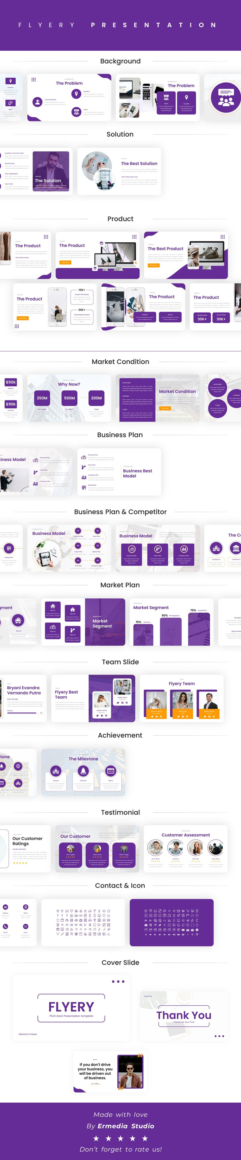 Folleto – Plantilla de diapositivas de Google Pitch Deck - Características Imagen 1