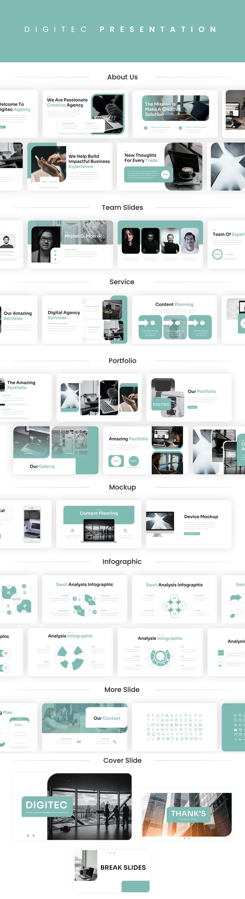 Digitec – Digital Agency PowerPoint Template - Features Image 1
