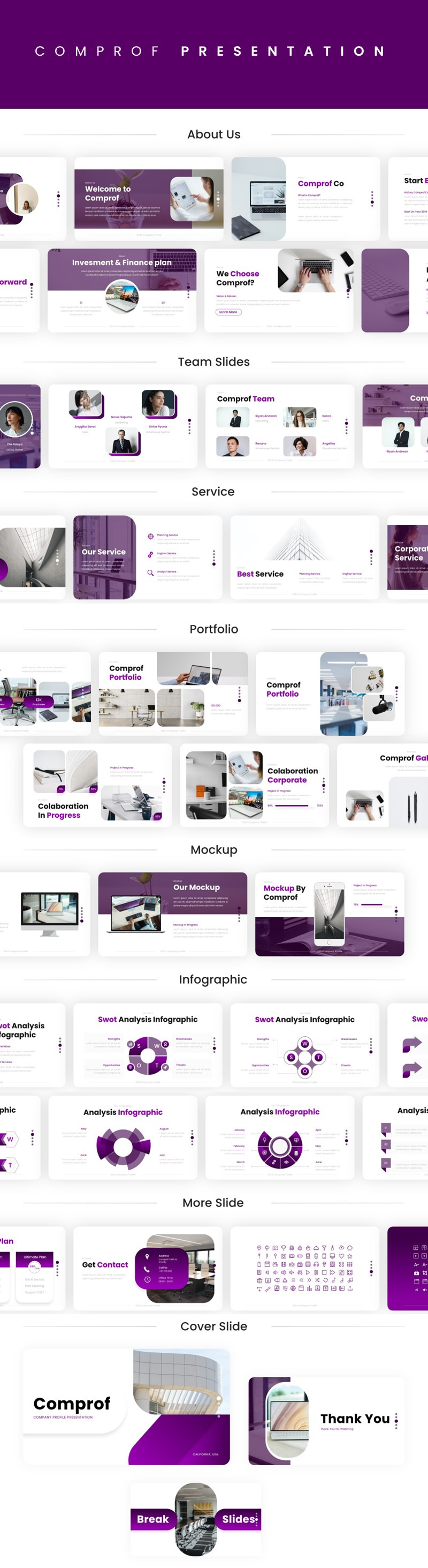 Comprof – Şirket Profili Açılış Şablonu - Features Image 1