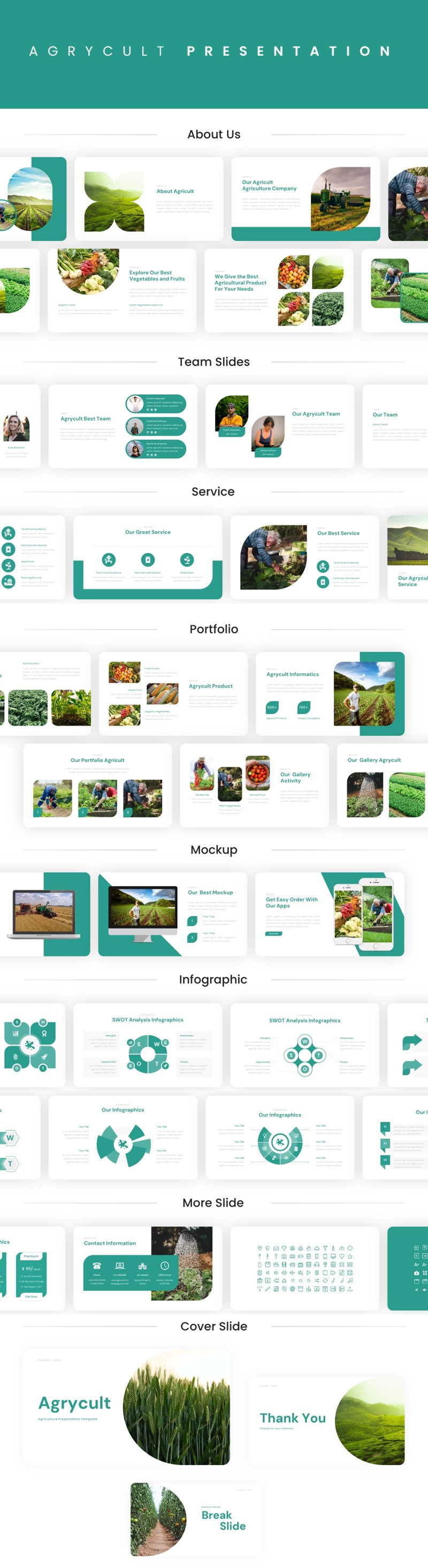 Agrycult - Modello di presentazioni Google per l'agricoltura - Caratteristiche Immagine 1