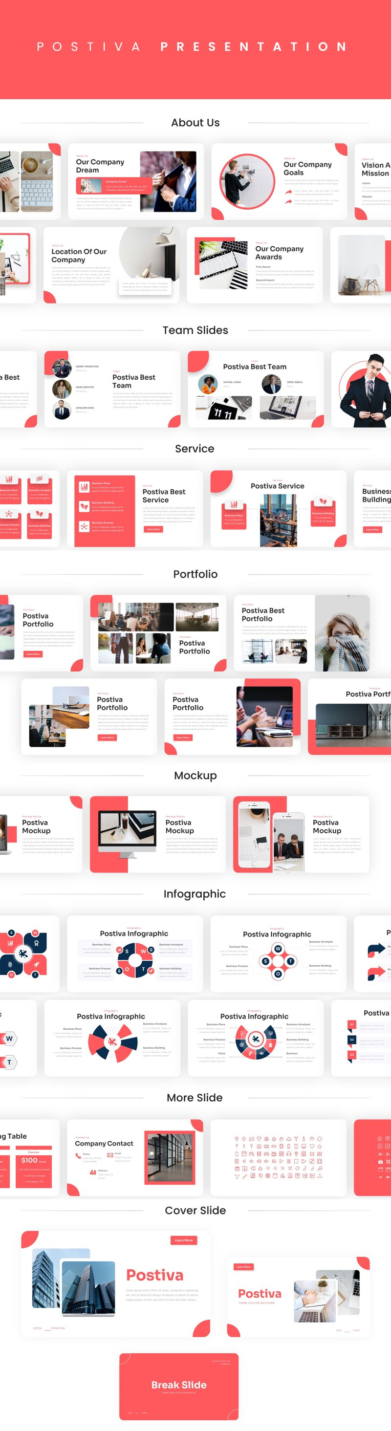Postiva - Modello di Presentazioni Google aziendali - Caratteristiche Immagine 1