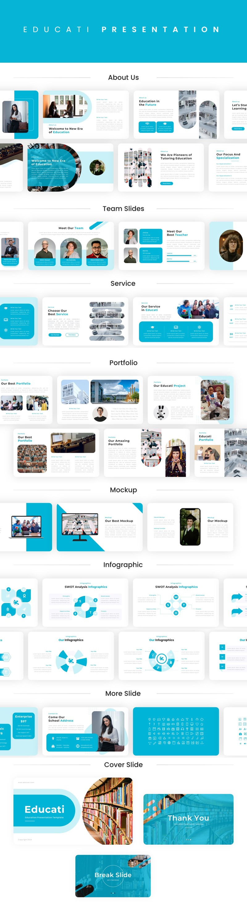 Educati - Шаблон основного доклада образовательного университета - Features Image 1
