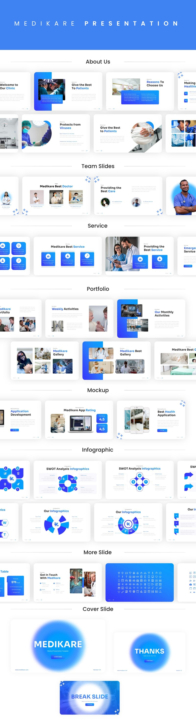 Medikare – Medizinische Keynote-Vorlage - Eigenschaften Bild 1