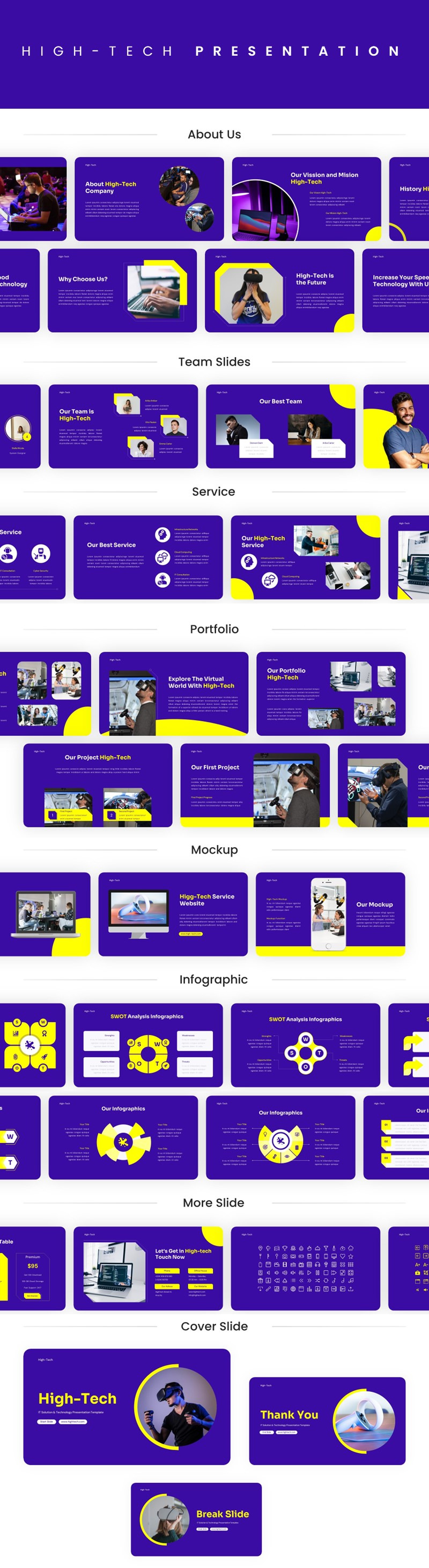 High-Tech – IT Solution & Technology Google Slides Template - Features Image 1
