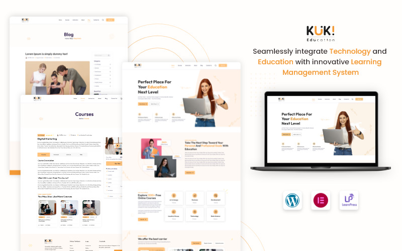KUKI Education - LMS WordPress Theme - Features Image 1
