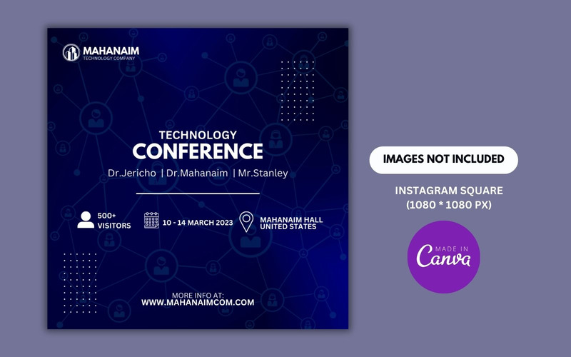 Technology Conference Canva Design Template - Features Image 1