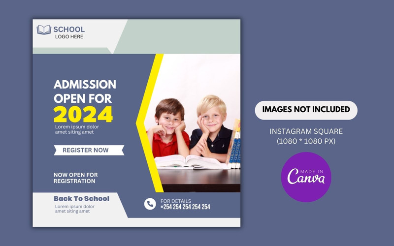 School Admission Canva Design Template - Features Image 1