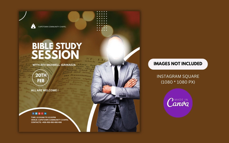 Bible Study Session Event Flyer Design Template