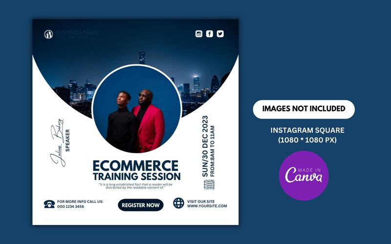 Ecommerce Training Session Canva Design Template - Features Image 1