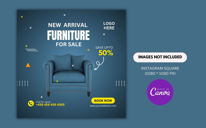 Free Furniture For Sale Canva Design Template