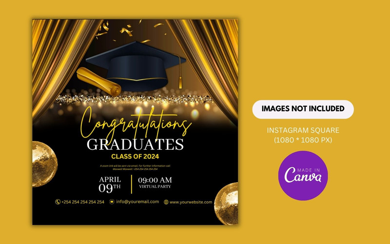Online Greeting Congratulatory Card Design Template - Features Image 1
