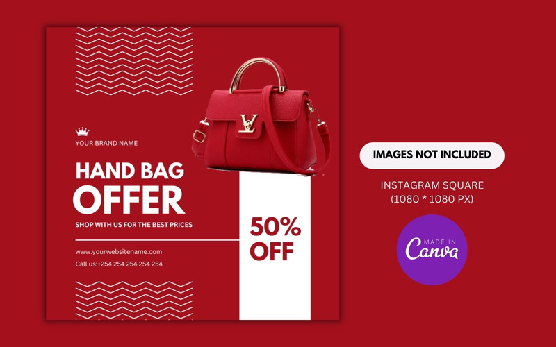 Handtas aanbieding ontwerpsjabloon - Features Image 1