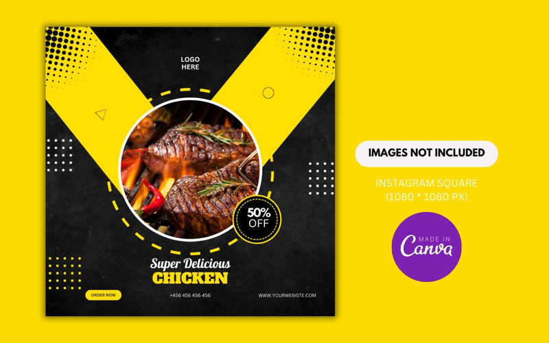Restaurant Delicious Food Menu Design Template Post - Features Image 1