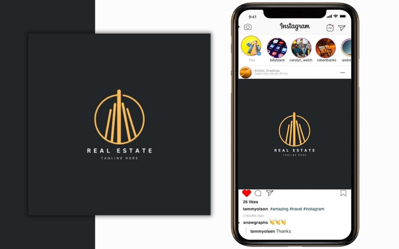 Real Estate Brand Design Logo - Features Image 1