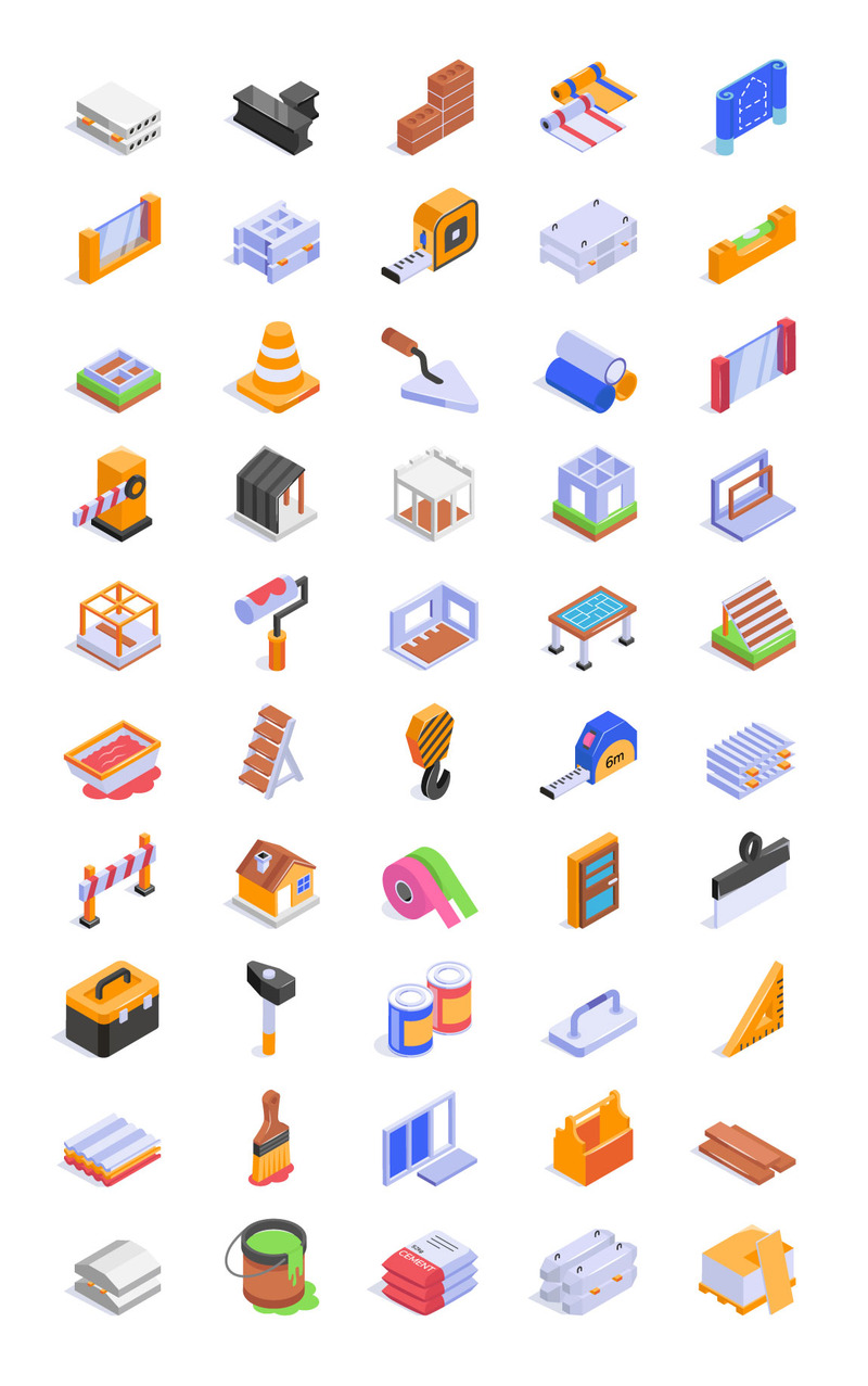 Construction isometric vector - Features Image 1