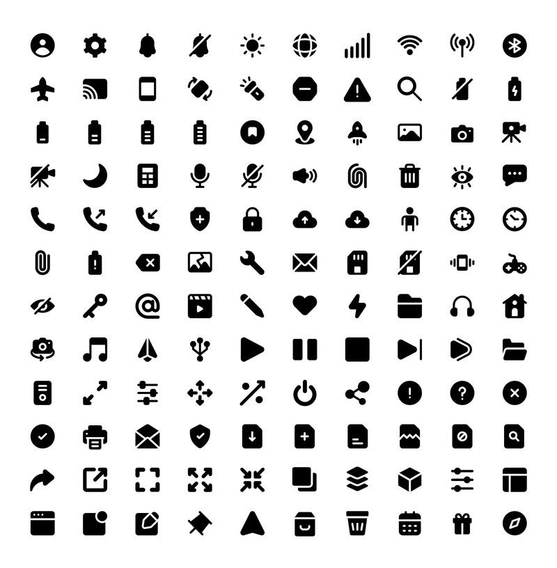 120 иконок пользовательского интерфейса. - Features Image 2