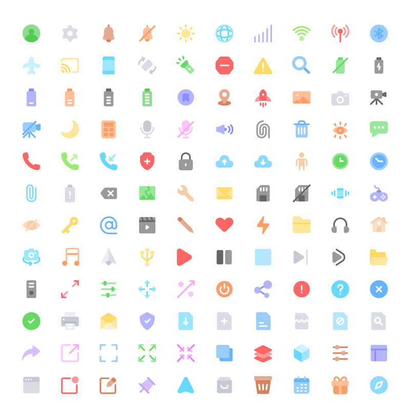 120 иконок пользовательского интерфейса. - Features Image 3