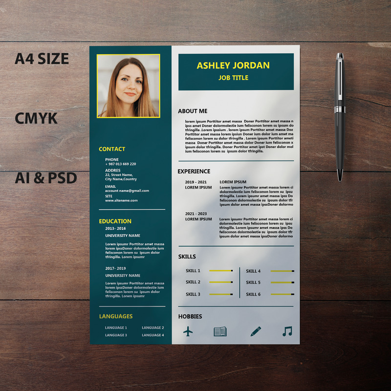 Modern CV / Resume template - Features Image 3