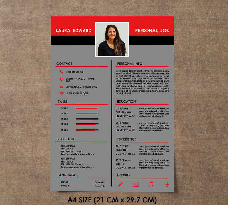 Creative and Modern CV template - Features Image 3