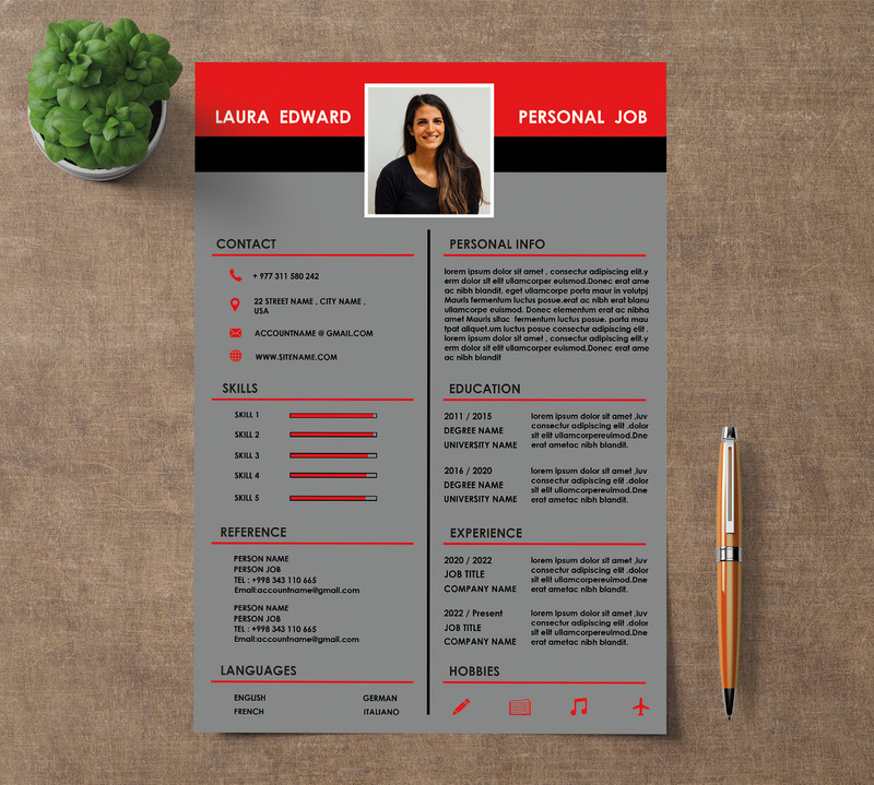 Creative and Modern CV template - Features Image 2