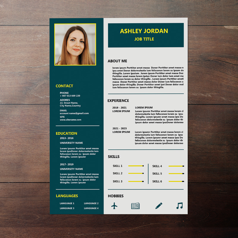 Modern CV / Resume template - Features Image 2