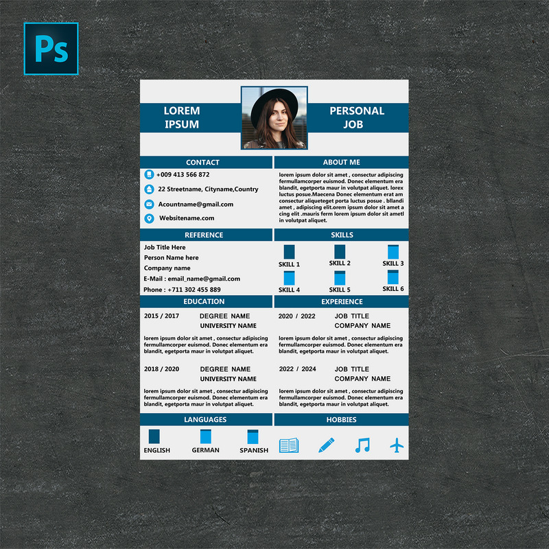 Elegant CV & Resume Template - Features Image 2
