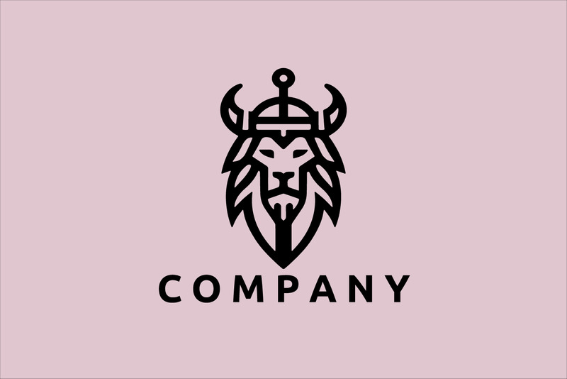Lion Viking Logo Design V2 - Features Image 1