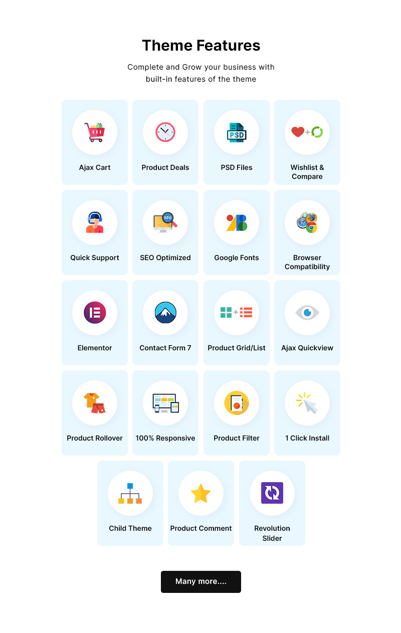 Toolzy – Tools, Spare Parts and Equipment Elementor WooCommerce Store - Features Image 9