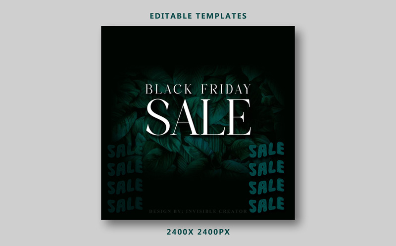 KOSTENLOSE Vorlage für den Black Friday-Verkauf - Eigenschaften Bild 4