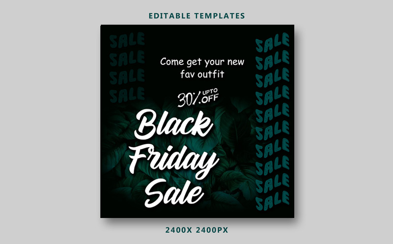 KOSTENLOSE Vorlage für den Black Friday-Verkauf - Eigenschaften Bild 5
