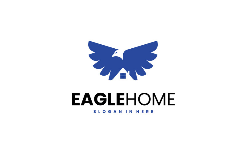 Simple Eagle Home Logo Templete - Features Image 1