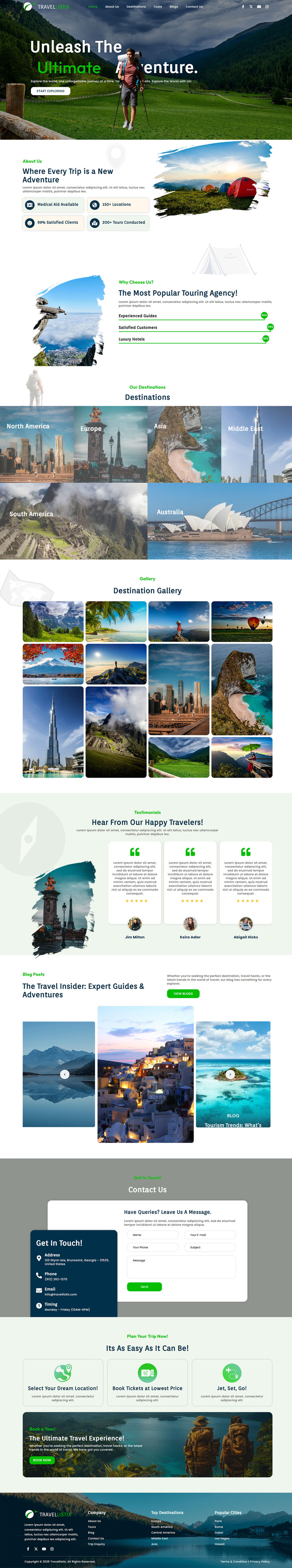Travellistix - Tema WordPress per agenzie di viaggio - Caratteristiche Immagine 1