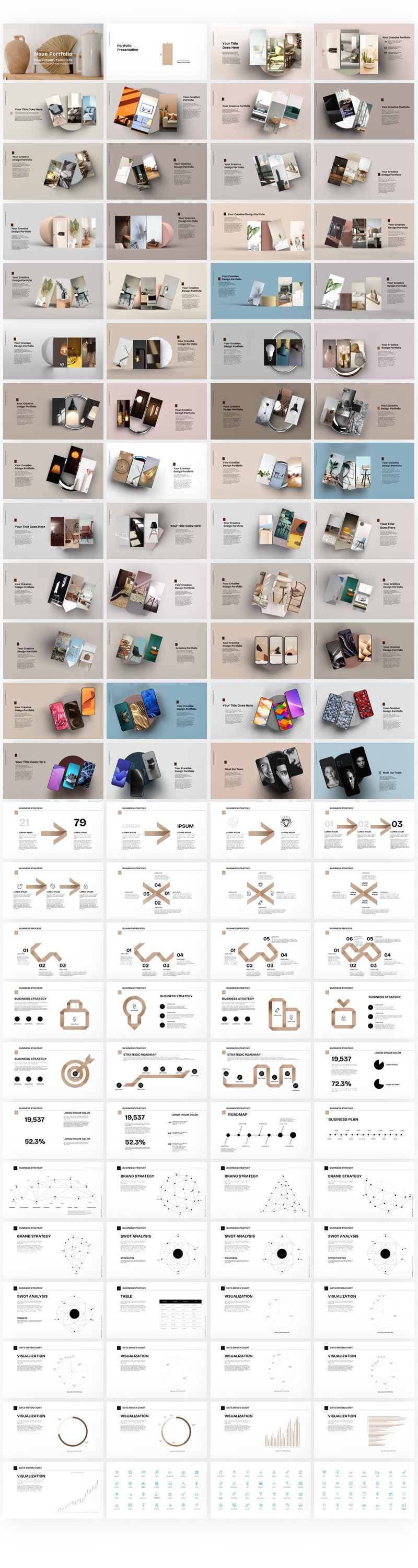 Nieuwe Portfolio PowerPoint-sjabloon - Features Image 1