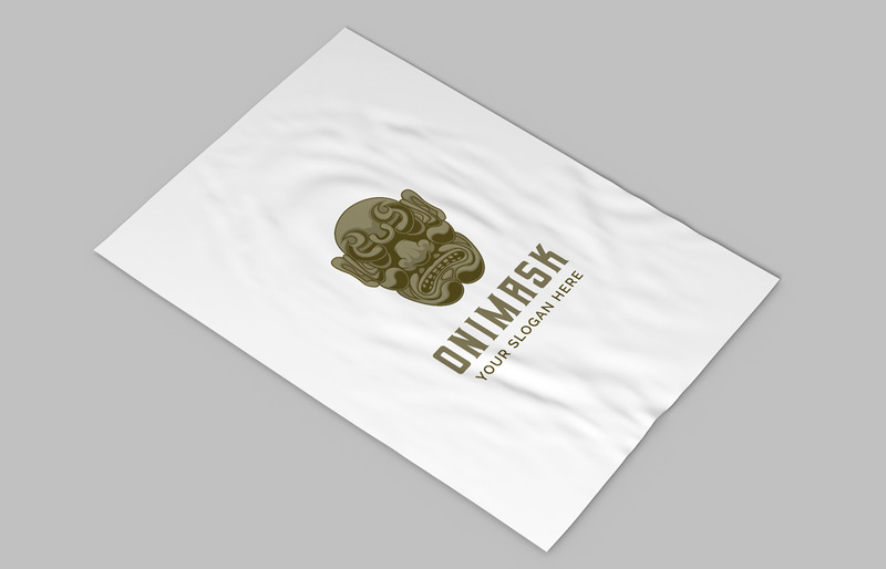 Hanya máscara cara samurai guerrero logo vintage vector ilustración - Características Imagen 2