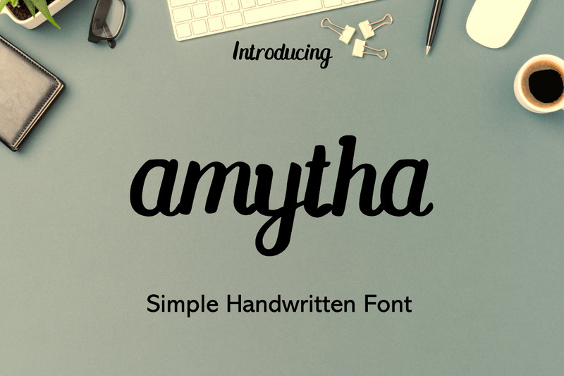 Fonte manuscrita moderna Amytha - Features Image 1