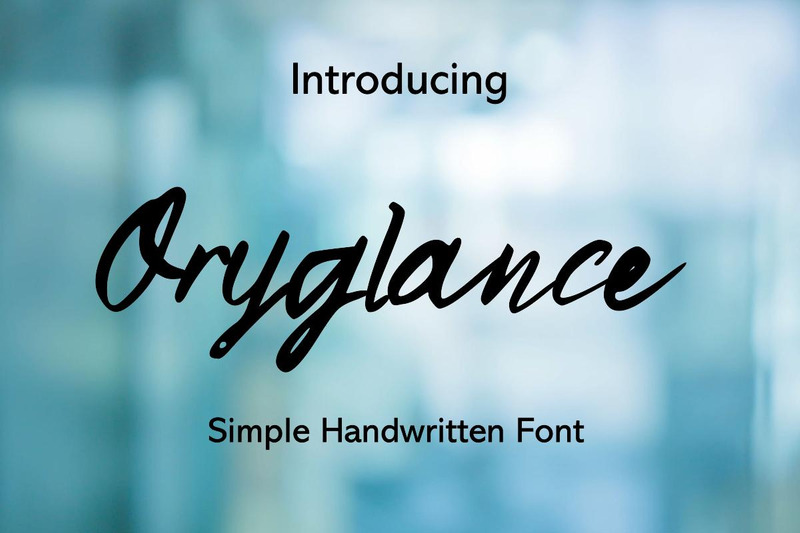 Oryglance handskrivet teckensnitt - Features Image 1